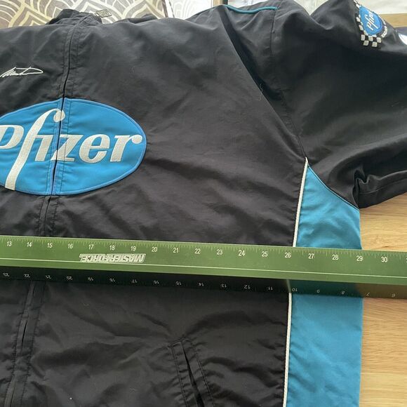 Pfizer Racing Jacket Mark Martin Nascar Zip Up Graphic Mens XXL‎ - Picture 4 of 7